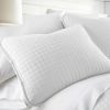 Full/Queen Lightweight White Ultra Soft 3-Piece Microfiber Quilt Set