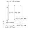 kighLED Table Lamp Dimmable Touch Switch Folding Desk Lamp