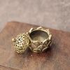 Hom1pc Hollow Lotus Incense Burner Hollow Incense Serving Tea Table Ornament Mini Incense Burner