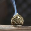 Hom1pc Hollow Lotus Incense Burner Hollow Incense Serving Tea Table Ornament Mini Incense Burner
