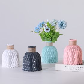 1pc Dried Flower Vase; Modern Vase For Living Room Bedroom Kitchen; Home Decor (Color: Black)